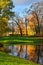 Autumn Chinese pavilion in Pushkin garden