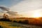 Autumn clouds and cloudy sky observing Latvia