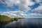 Autumn cloudscape over West Lake in Everglades National Park, Florida.
