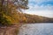 Autumn color at Loch Raven Reservoir, in Cockeysville, Maryland