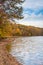 Autumn color at Loch Raven Reservoir, in Cockeysville, Maryland