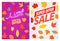 Autumn colorful advertising banners