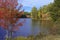 Autumn colors - fall leaves in the Adirondacks, New York