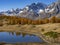 Autumn colors in the Italian alps of Alpe Devero