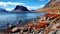 Autumn Colors: Mountains, Water, And Fjords In Arctic Char Region