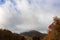 Autumn colors under stormy skies in the Blue Ridge Mountains