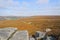 Autumn colours cover Hathersage Moor on a misty morning