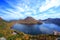 Autumn colours of Mountain and lake