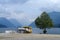 Autumn is coming to Alouette Lake in Golden Ears Provincial Park