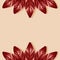 Autumn composition. Autumnal Red Leaves on Pastel Beige Background. Fall Concept. Flat Lay, Top View and Copy Space