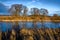 Autumn contryside landscape in Russia