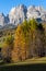 Autumn Cortina d`Ampezzo environs, Italy Dolomites