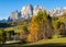 Autumn Cortina d`Ampezzo environs, Italy Dolomites