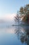 Autumn Council Lake in Fog