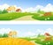 Autumn country banners