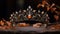 Autumn Crown: High Quality Dark Amber Tiara On Wood