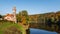 Autumn at the Dam Les Kralovstvi near Dvur Kralove nad Labem