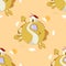 Autumn Day on Earth Seamless Pattern