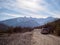 Autumn day in the Karmadon gorge. North Ossetia