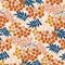 Autumn decorative rowanberry seamless pattern