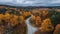 Autumn Drive: Scenic Road Through Sweden\\\'s Fall Foliage