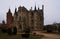 Autumn evening and the palace of the abbot in Astorga