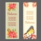 Autumn fall songbird poinsettia banner