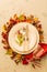 Autumn fall or thanksgiving moody table setting design