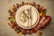 Autumn fall or thanksgiving moody table setting design