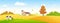 Autumn farm banner