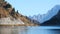 Autumn Fedaia Lake and Pass, Dolomites Alps, Italy