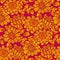 Autumn flower marigold seamless pattern