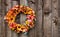 Autumn flower wreath