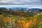 Autumn foliage on blue ridge parkway near maggie valley north ca