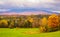 Autumn foliage colors brighten up the landscape