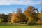 Autumn in Frederiksbork park, Hilleroed, Denmark