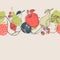 Autumn fruits background