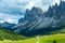 Autumn Geisler or Odle mountain Dolomites Group, Val di Funes