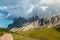 Autumn Geisler or Odle mountain Dolomites Group, Val di Funes