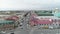 Autumn,General view in the city center, Syzran`, aerial view