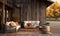 Autumn Harmony at a Rustic Porch Retreat