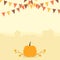 Autumn harvest season and thanksgiving banner