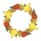 Autumn Harvest Wreath Vector