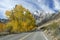 Autumn highway in Sierra Nevada mountains