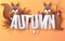 Autumn holiday seasonal background