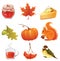 Autumn icon set