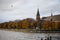 Autumn in Kaliningrad. Kafedralnyyy Cathedral on the Kant island