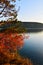 Autumn at lake Baikal. Evening landscape.