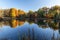 Autumn on Lake Sheryl in Indiana