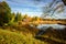 Autumn by lake Sottern in Sweden